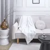 Image de Plaid - HOME DECO FACTORY - Flanelle - Damier - Blanc et Beige