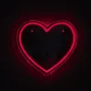 Image de Miroir LED - HOME DECO FACTORY - Effet Néon - Coeur - Rouge