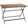 Image de Table - Home Deco Factory - Barcelone - Pliable - Effet Bois - Gris