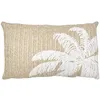 Image de Coussin - Home Deco Factory - Palmier - Brodé - Marron Et Blanc