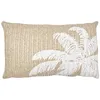 Image de Coussin - Home Deco Factory - Palmier - Brodé - Marron Et Blanc