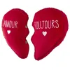 Image de Coussin - The Concept Factory - Coeur Détachable - Rouge