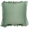 Image de Coussin Déco Déhoussable Gaufré 40x40cm Vert Sauge
