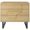 Image de Commode - Home Deco Factory - Calypso - Spacieuse - Moderne - Marron Et Noir
