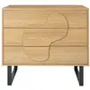 Image de Commode - home deco factory - calypso - spacieuse - moderne - marron et noir