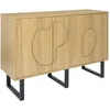 Image de Buffet - Home Deco Factory - Calypso - Élégant - Organique - Marron Et Noir