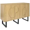 Image de Buffet - Home Deco Factory - Calypso - élégant - Organique - Marron Et Noir