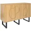 Image de Buffet - home deco factory - calypso - élégant - organique - marron et noir