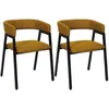 Image de Lot De 2 Fauteuils - Home Deco Factory - Atome - Design - Ergonomiques - Jaunes