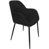 Image de Lot De 2 Fauteuils - Home Deco Factory - Atome - Élégants - Confortables - Noirs