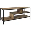 Image de Banc Tv - Home Deco Factory - Edison - Design Moderne - Marron Et Noir