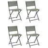 Image de Lot de 4 chaises - home deco factory - elba - pliante - moderne - verte