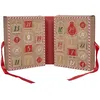 Image de Calendrier Bougie - Home Deco Factory - Ginger - Parfumé - Marron Et Rouge