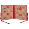 Image de Calendrier bougie - home deco factory - ginger - parfumé - marron et rouge