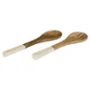 Image de Couverts À Salade - Home Deco Factory - Nerina - Manguier - Marron Et Beige