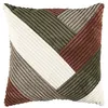Image de Coussin - Home Deco Factory - Scott - Patchwork - Velours Côtelé - Multicolore