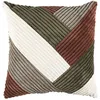 Image de Coussin - HOME DECO FACTORY - Scott - Patchwork - Velours Côtelé - Multicolore