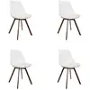 Image de Lot De 4 Chaises - Home Deco Factory - Scott - Transparent - Rembourrées - Beiges
