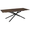 Image de Table Extensible - Home Deco Factory - Tiffany - Moderne - Pratique - Marron Et Noir