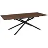 Image de Table extensible - home deco factory - tiffany - moderne - pratique - marron et noir
