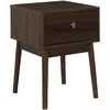 Image de Table de Chevet - HOME DECO FACTORY - TIFFANY - Bois Foncé - Marron