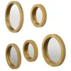 Image de Miroir Rond - Home Deco Factory - Doré
