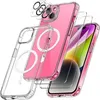 Image de Coque pour iPhone 15 - MASSILIA TECH - Transparent - 2x Verre Trempé - Résistante - Protège Caméra