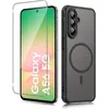 Image de Coque pour Samsung Galaxy A56 5G - Noir Mat - Protection Intégrale - 2 Vitres en Verre Trempé - Élégante