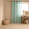 Image de Voilage - Effet lin fluide Vert deau 140x240 cm