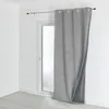Image de Rideau isolant et occultant en velours doublé polaire Gris Perle 135x280 cm