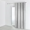 Image de Doublure obscurcissante et thermique à oeillets Argent 140x260 cm