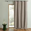 Image de Rideau 100% occultant thermique phonique chiné MIDNIGHT Taupe 135x260 cm
