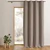 Image de Rideau Occultant Homemaison Non Feu M1 140 X 260 Cm Taupe Polyester