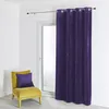 Image de Rideau en velours feutré uni Violet 135x260 cm