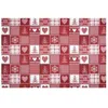 Image de Tissu coton Noël vichy vendu au mètre(...) - ALPHUBEL ROUGE