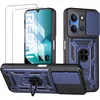 Image de Coque Rigide - E.F.CONNECTION - pour Xiaomi Redmi 15C 4G/5G - avec Cache Caméra - Bleu Marine - 2 Vitres