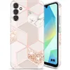 Image de Coque de protection - BOOLING - pour Samsung Galaxy A16 4G/5G - Motif Marbre Rose - Antichoc - Anti-Rayures
