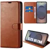 Image de Coque de protection - BOOLING - pour Samsung Galaxy S25 Ultra - Synthécuir marron - Antichoc - Support intégré