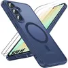 Image de Coque Protection Magnétique - BOOLING - Samsung Galaxy S24 FE - Antichoc - 2 Verres Trempés - Bleu Marine