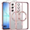 Image de Coque de Protection - BOOLING - pour Samsung Galaxy A17 5G/4G - Anneau Magnétique - Rose - 2 Verres Trempés