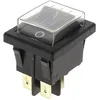 Image de Interrupteur 4 cosses noir protege 490872 - Nettoyeur haute pression Lavor - Interrupteurs et switch