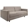 Image de Canapé convertible express 3 places en velours beige taupe hailie jade Hailie Jade
