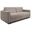 Image de Canapé convertible express 3 places en velours beige taupe hailie jade Hailie Jade