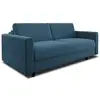 Image de Canapé convertible express 3 places en tissu tramé bleu gris hailie jade Hailie Jade
