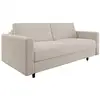 Image de Canapé convertible express 3 places en tissu tramé beige hailie jade Hailie Jade