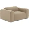 Image de Fauteuil en tissu bouclette taupe myra MYRA