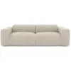 Image de Canapé 3 places en velours texturé beige myra MYRA