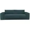 Image de Canapé convertible express matelas dunlopillo 160cm 4 places en velours bleu océan joan JOAN
