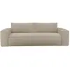 Image de Canapé convertible express matelas dunlopillo 140cm 3 places en velours beige joan JOAN
