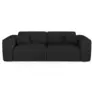 Image de Canapé convertible express dunlopillo 160cm 4 places en tissu bouclette anthracite foncé myra MYRA